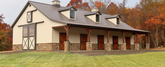 Horse Barns to Tame a Wild Chestnut